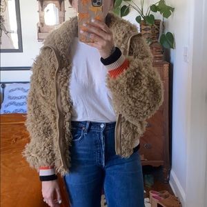 Free People Teddy Bomber S